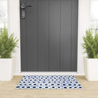 Wonderful bold dots blue Welcome Mat Gallery Image 3