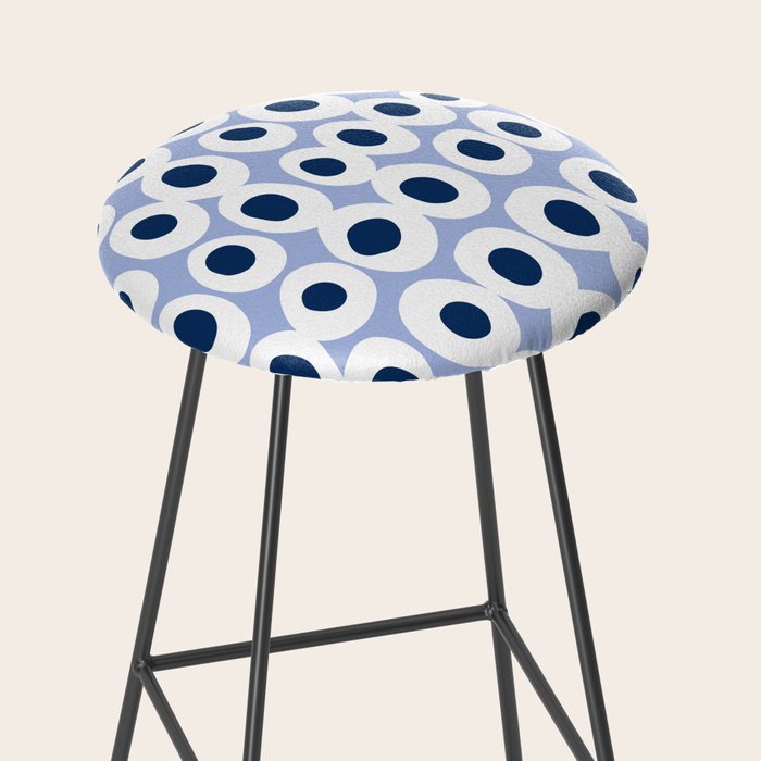 Wonderful bold dots blue Stool Gallery Image 2