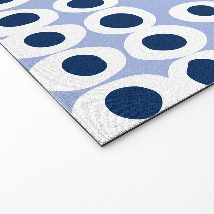 Wonderful bold dots blue Welcome Mat Gallery Image 2