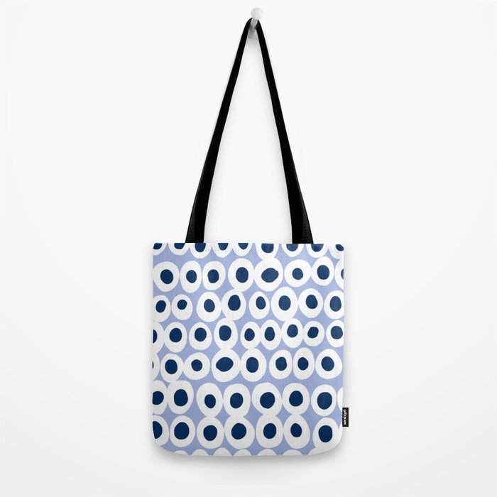 Wonderful bold dots blue Tote Bag Gallery Image 2