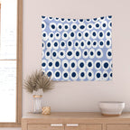 Wonderful bold dots blue Wall Tapestry Gallery Image 2