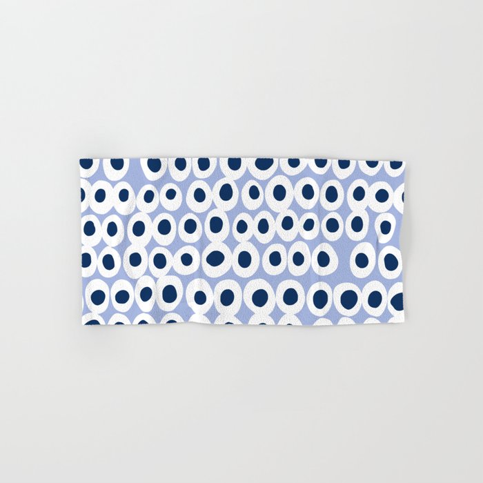 Wonderful bold dots blue Bath Towel Gallery Image 1