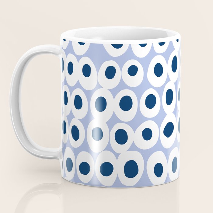 Wonderful bold dots blue Coffee Mug Gallery Image 3