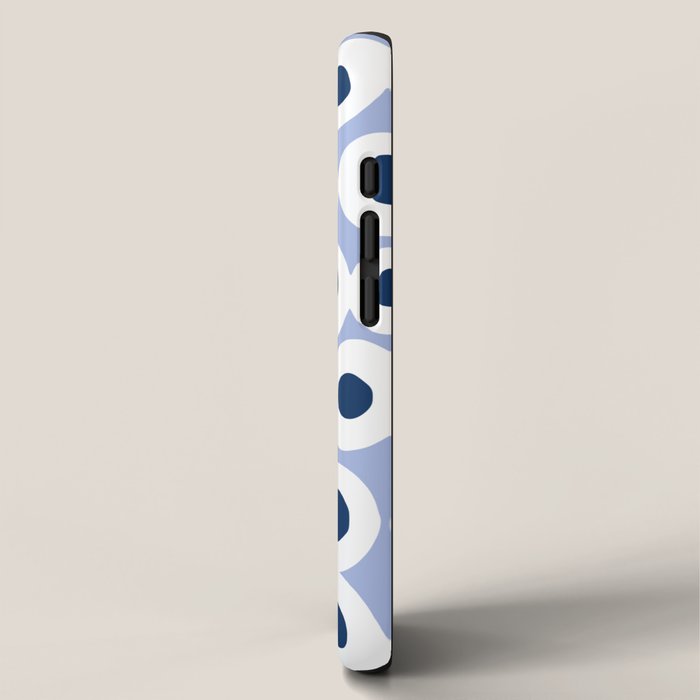 Wonderful bold dots blue iPhone Case Gallery Image 2
