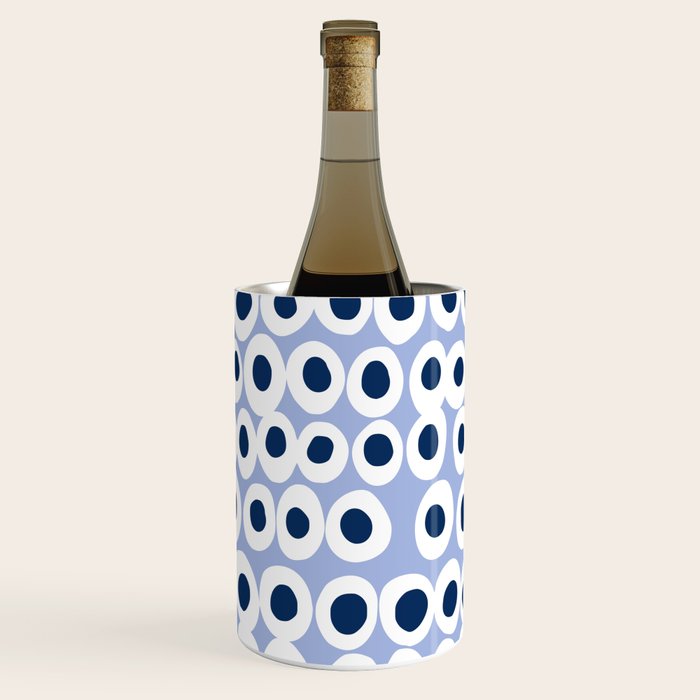 Wonderful bold dots blue Wine Chiller Gallery Image 3