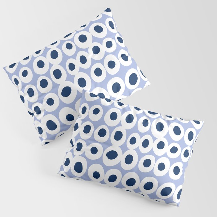 Wonderful bold dots blue Pillow Sham Gallery Image 1