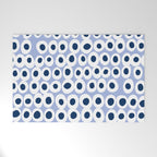 Wonderful bold dots blue Welcome Mat Gallery Image 1