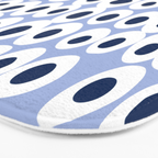 Wonderful bold dots blue Bath Mat Gallery Image 3