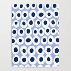 Wonderful bold dots blue Poster Gallery Image 4