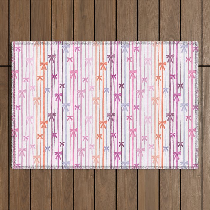 Bow Stripes Outdoor Rug Gallery Image 1