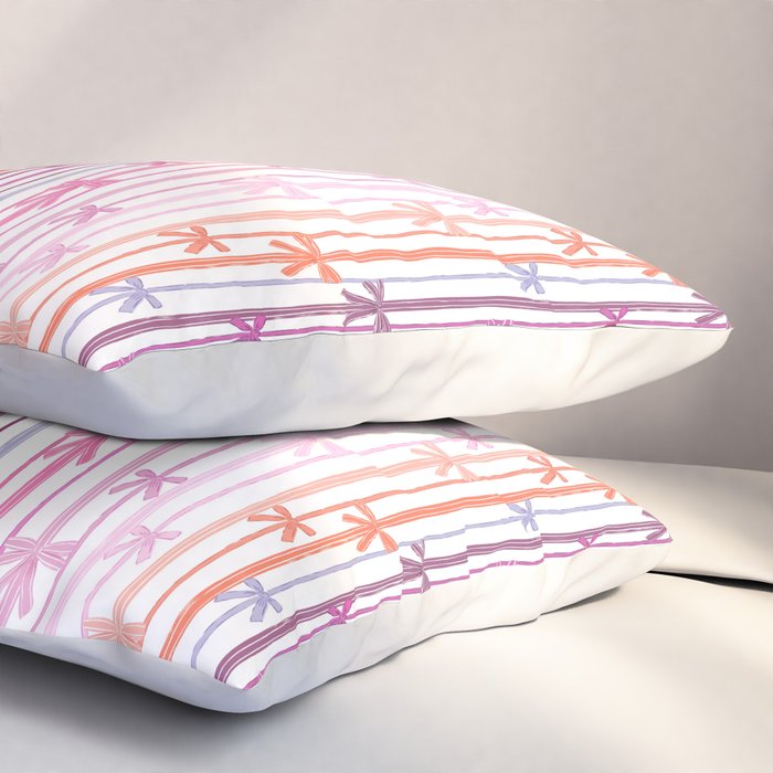 Bow Stripes Pillow Sham Gallery Image 3