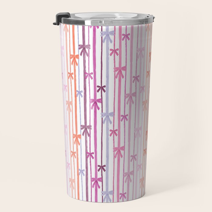 Bow Stripes Travel Mug Gallery Image 3