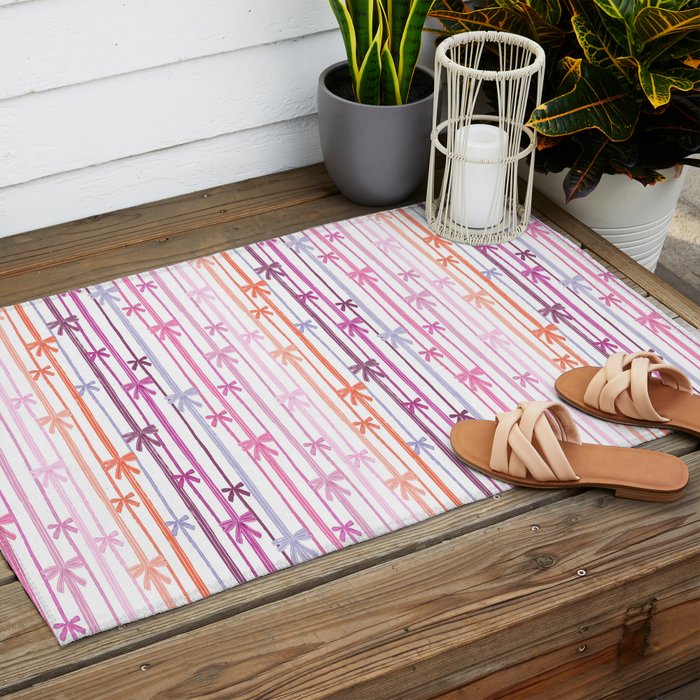 Bow Stripes Outdoor Rug Gallery Image 2