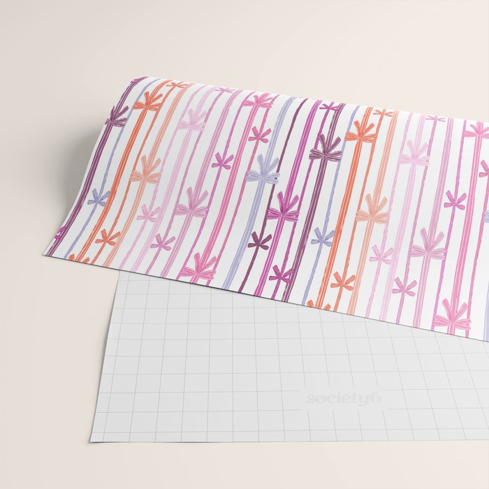 Bow Stripes Wrapping Paper Gallery Image 2