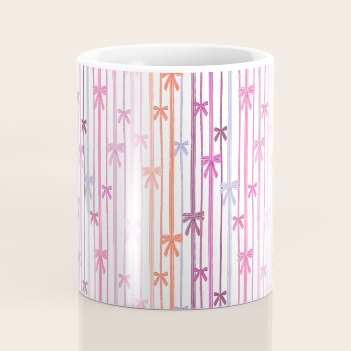 Bow Stripes Coffee Mug Gallery Image 4