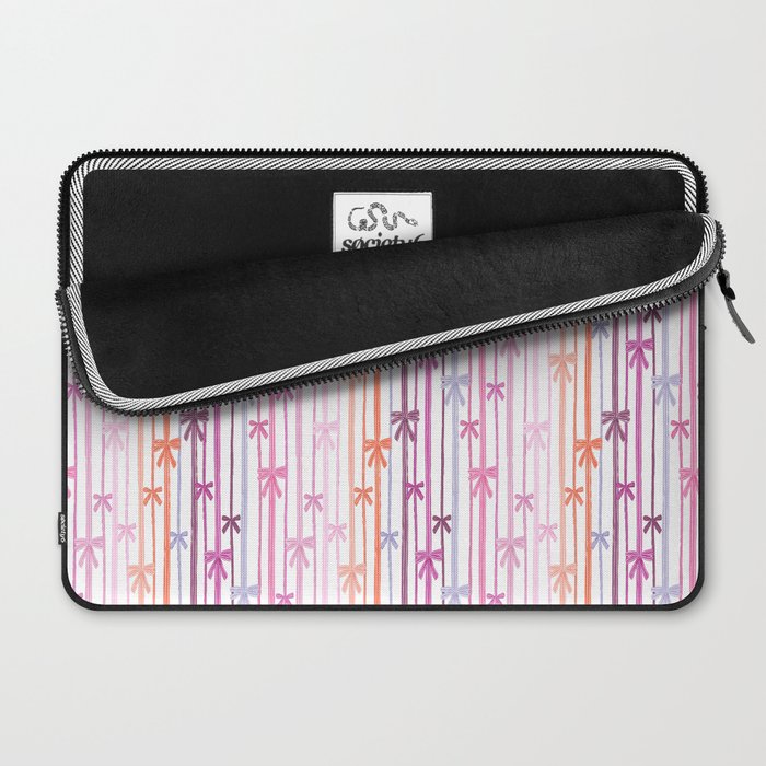 Bow Stripes Laptop Sleeve Gallery Image 2
