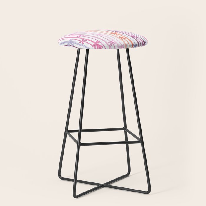 Bow Stripes Stool Gallery Image 1