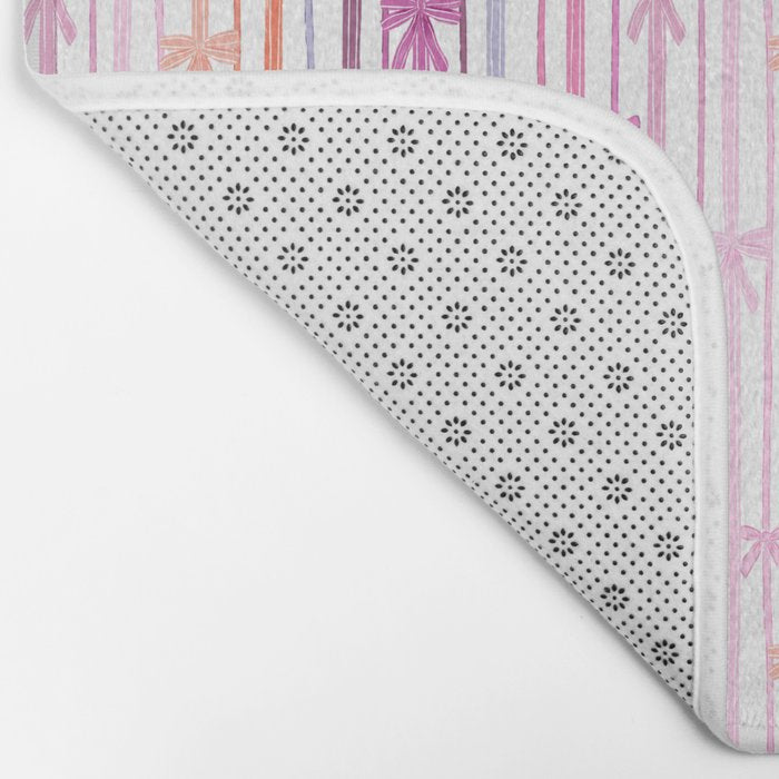Bow Stripes Bath Mat Gallery Image 2