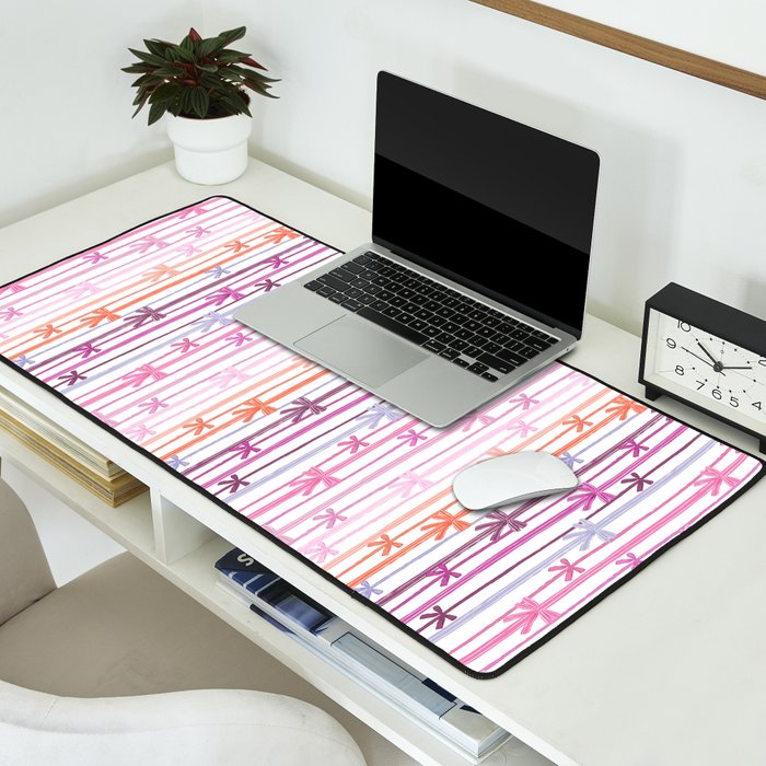 Bow Stripes Desk Mat Gallery Image 2