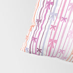 Bow Stripes Pillow Sham Gallery Image 4