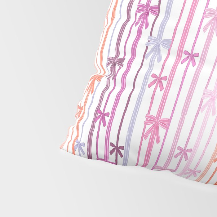 Bow Stripes Pillow Sham Gallery Image 4