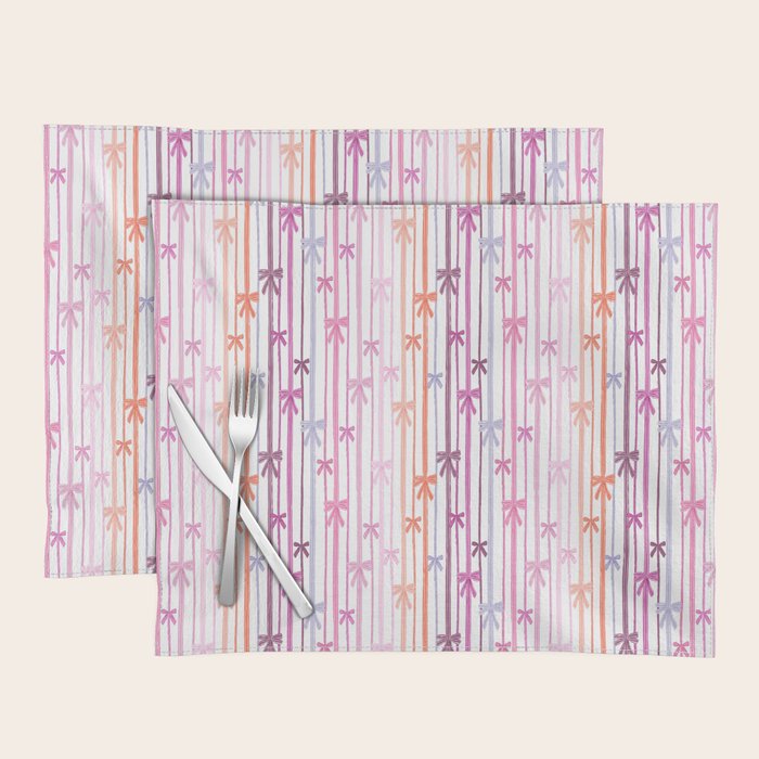 Bow Stripes Placemat Gallery Image 1