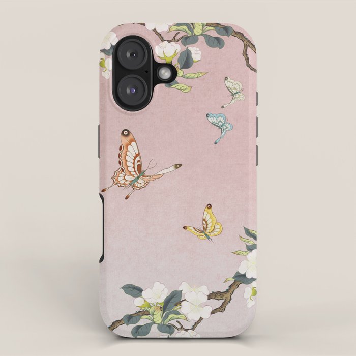 Butterflies and pear blossoms iPhone Case Gallery Image 1