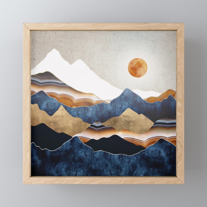 Amber Sun Mini Art Print Gallery Image 1