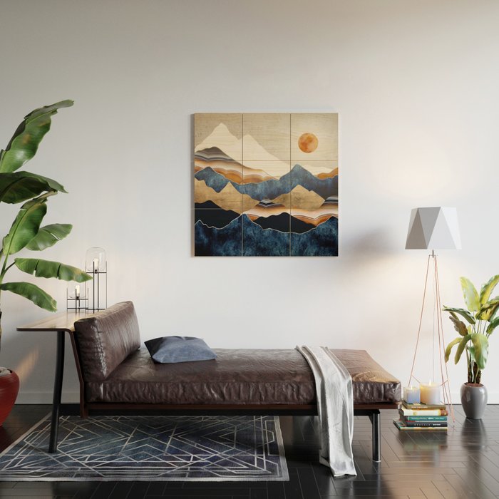 Amber Sun Wood Wall Art Gallery Image 2