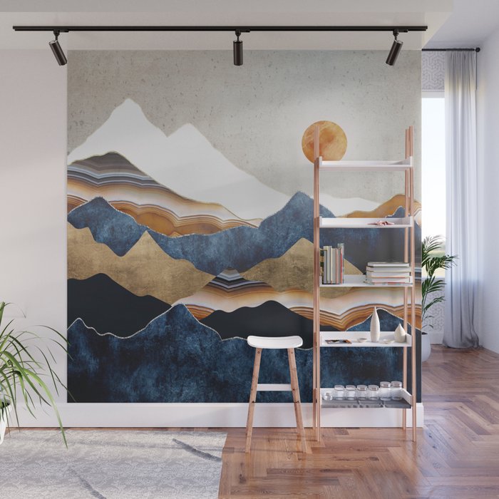 Amber Sun Wall Mural Gallery Image 1