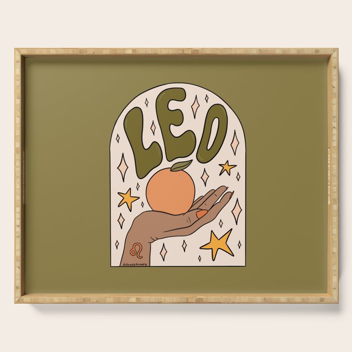 Leo Grapefruit Serving Tray Gallery Image 1
