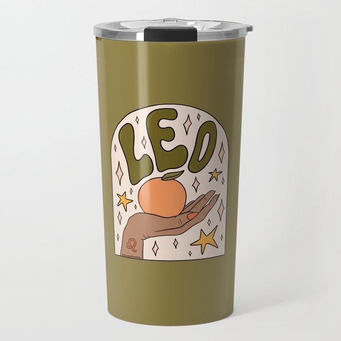 Leo Grapefruit Travel Mug Gallery Image 1