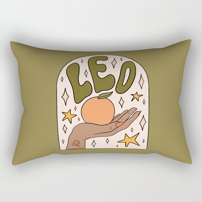 Leo Grapefruit Rectangular Pillow Gallery Image 2