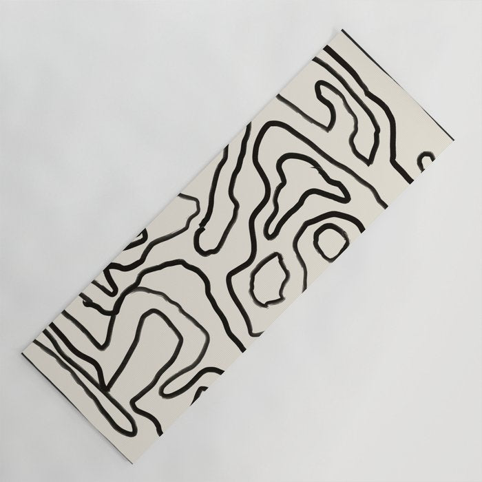 Abstract line art 154 Yoga Mat Gallery Image 1