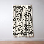 Abstract line art 154 Window Curtain Gallery Image 3