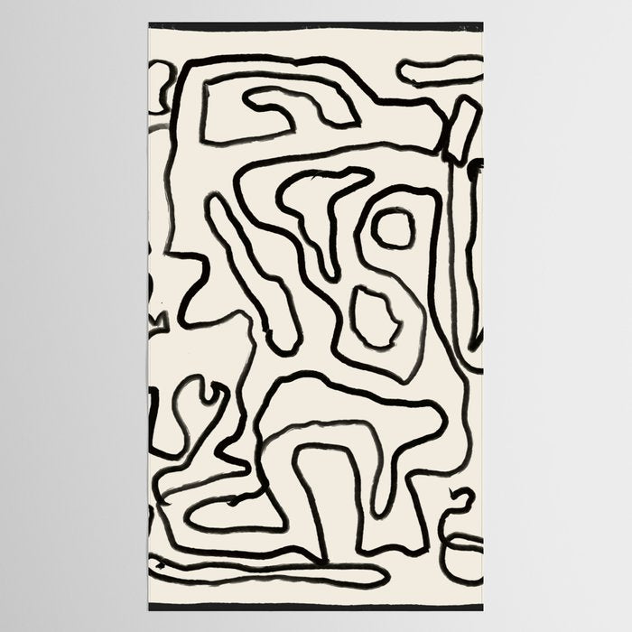 Abstract line art 154 Tablecloth Gallery Image 2