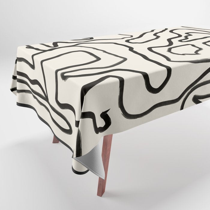 Abstract line art 154 Tablecloth Gallery Image 1