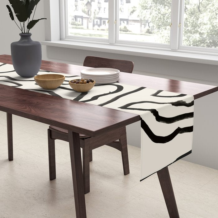 Abstract line art 154 Table Runner Gallery Image 2