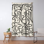 Abstract line art 154 Window Curtain Gallery Image 5