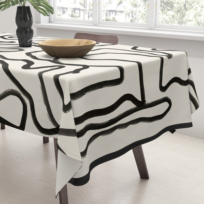 Abstract line art 154 Tablecloth Gallery Image 3