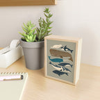 Whales Ahoy (Gray) Mini Art Print Gallery Image 2