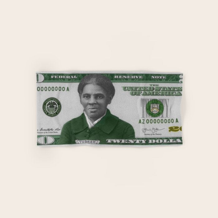 Proposed African American Icon Harriet Tubman Single U.S. Mint 20 Dollar bill Bath Towel Gallery Image 1