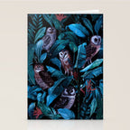 Owl and Leaf Garden Stationery Card Gallery Image 2