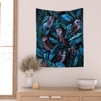 Owl and Leaf Garden Wall Tapestry Gallery Image 2