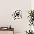 Pancake Stack Neutral Kitchen Print Poster Gallery Image 2