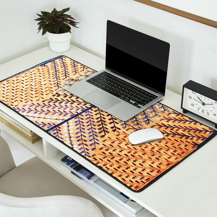 Amritsar Floral Garden Persian Rug Print Desk Mat Gallery Image 2