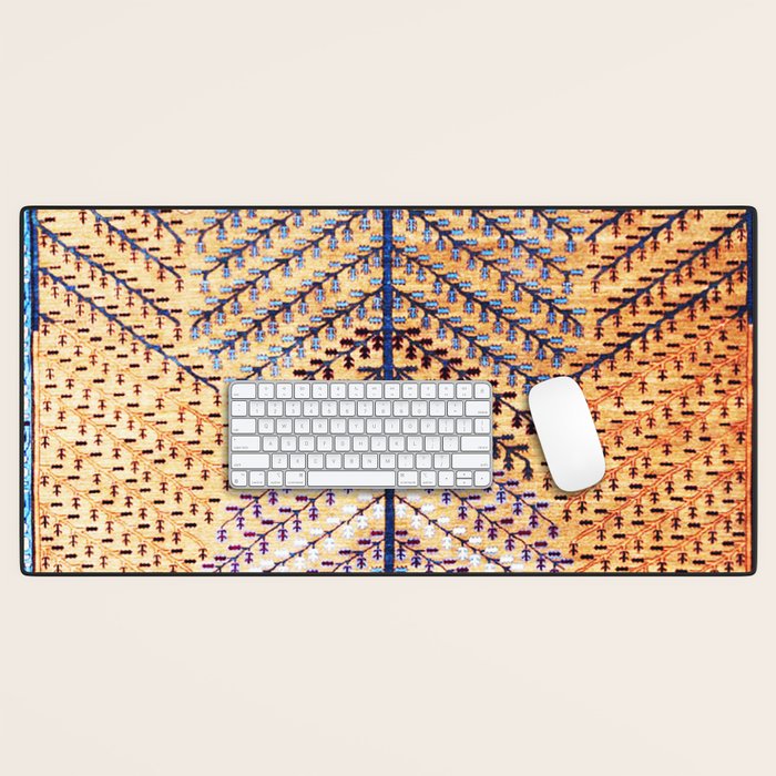 Amritsar Floral Garden Persian Rug Print Desk Mat Gallery Image 1
