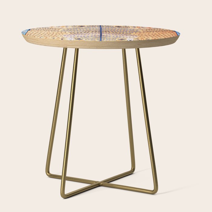Amritsar Floral Garden Persian Rug Print Side Table Gallery Image 1