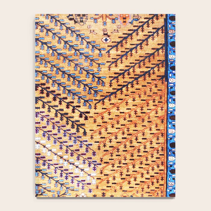 Amritsar Floral Garden Persian Rug Print Notebook Gallery Image 4