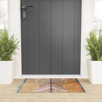 Amritsar Floral Garden Persian Rug Print Welcome Mat Gallery Image 3